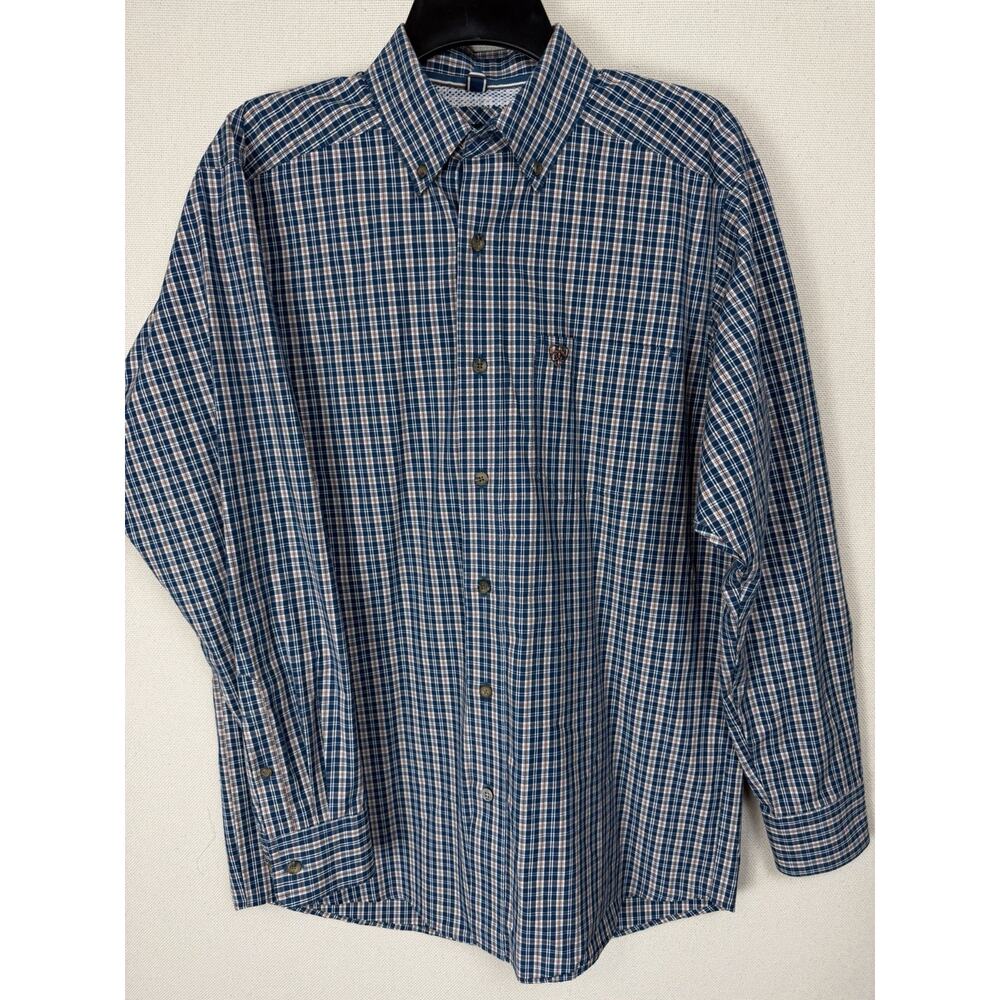 Ariat Pro Series Button‎ Down Shirt Men's S Long Sleeve Cowboy Work Casual Rodeo